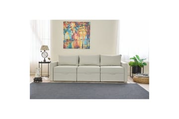Savra Sovesofa 3-sits - Krem - Møbler - Sofaer - Sovesofaer - Sovesofa divan