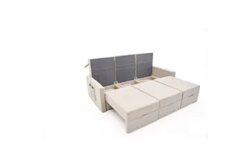 Savra Sovesofa 3-sits - Krem - Møbler - Sofaer - Sovesofaer - 3 seters sovesofa