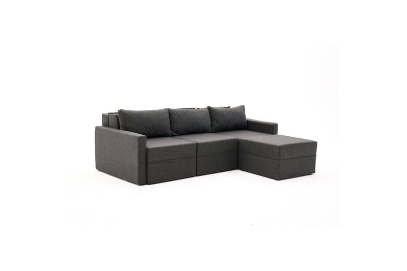 Savra Sovesofa med Divan 3-sits, Antrasitt