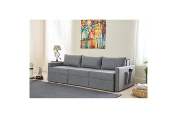 Savra Sovesofa med Divan 3-sits - Grå - Møbler - Sofaer - Sovesofaer - Hjørnesovesofa
