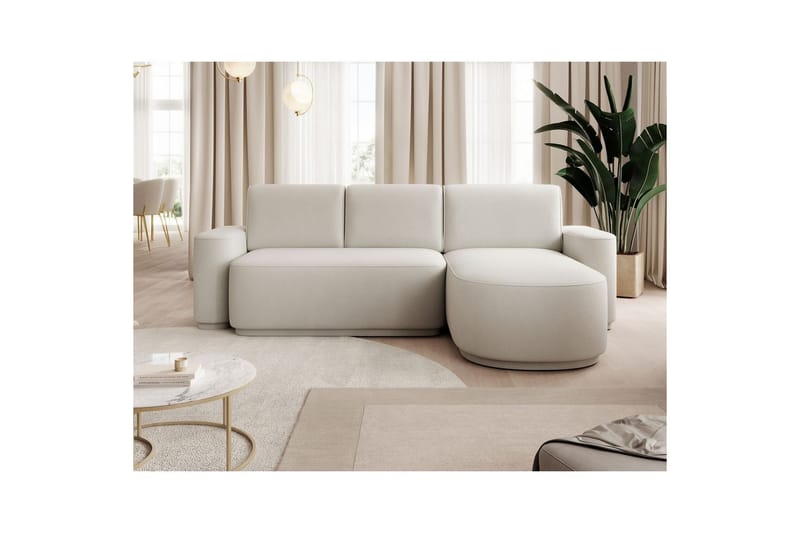 Seksjon Eltap Aurumm 285x92x180 cm - Amore 01, Hvit, Høyre - Møbler - Sofaer - Sovesofaer - Sovesofa divan
