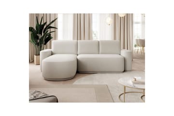 Seksjon Eltap Aurumm 285x92x180 cm - Amore 01, Hvit, Venstre - Møbler - Sofaer - Sovesofaer - Sovesofa divan