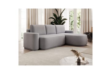 Seksjon Eltap Aurumm 285x92x180 cm - Amore 03, Lys grå, Høyre - Møbler - Sofaer - Sovesofaer - Sovesofa divan