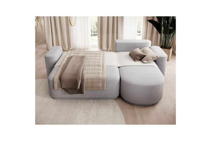 Seksjon Eltap Aurumm 285x92x180 cm - Amore 03, Lys grå, Høyre - Møbler - Sofaer - Sovesofaer - Sovesofa divan