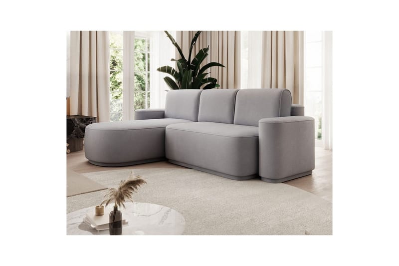 Seksjon Eltap Aurumm 285x92x180 cm - Amore 03, Lys grå, Venstre - Møbler - Sofaer - Sovesofaer - Sovesofa divan