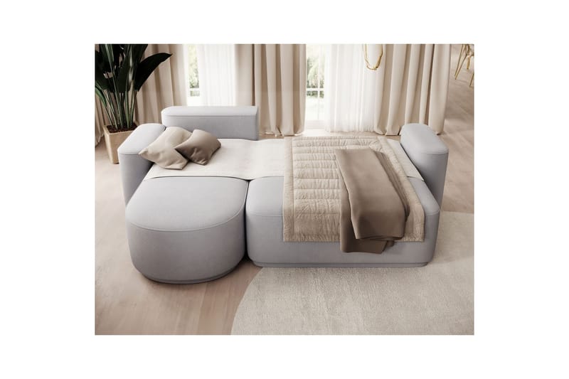 Seksjon Eltap Aurumm 285x92x180 cm - Amore 03, Lys grå, Venstre - Møbler - Sofaer - Sovesofaer - Sovesofa divan