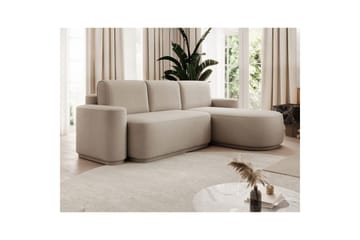 Seksjon Eltap Aurumm 285x92x180 cm - Amore 18, Beige, Høyre - Møbler - Sofaer - Sovesofaer - Sovesofa divan