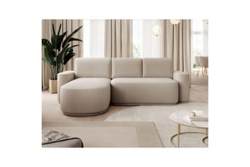 Seksjon Eltap Aurumm 285x92x180 cm - Amore 18, Beige, Venstre - Møbler - Sofaer - Sovesofaer - Sovesofa divan