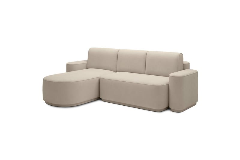 Seksjon Eltap Aurumm 285x92x180 cm - Amore 18, Beige, Venstre - Møbler - Sofaer - Sovesofaer - Sovesofa divan