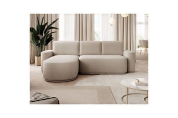 Seksjon Eltap Aurumm 285x92x180 cm - Amore 18, Beige, Venstre - Møbler - Sofaer - Sovesofaer - Sovesofa divan
