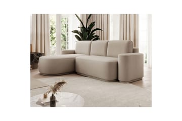 Seksjon Eltap Aurumm 285x92x180 cm - Amore 18, Beige, Venstre - Møbler - Sofaer - Sovesofaer - Sovesofa divan