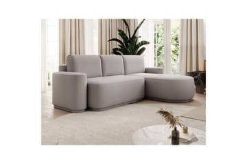 Seksjon Eltap Aurumm 285x92x180 cm - Enjoy 04, Grå, Høyre - Møbler - Sofaer - Sovesofaer - Sovesofa divan