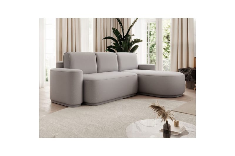 Seksjon Eltap Aurumm 285x92x180 cm - Enjoy 04, Grå, Høyre - Møbler - Sofaer - Sovesofaer - Sovesofa divan