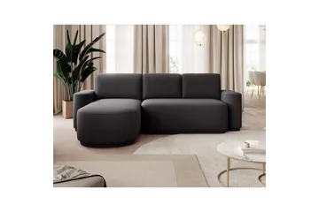 Seksjon Eltap Aurumm 285x92x180 cm - Enjoy 05, Mørk grå, Venstre - Møbler - Sofaer - Sovesofaer - Sovesofa divan