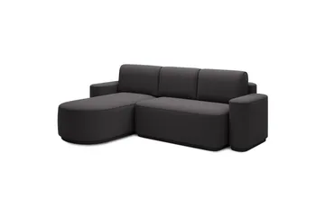 Seksjon Eltap Aurumm 285x92x180 cm - Enjoy 05, Mørk grå, Venstre - Møbler - Sofaer - Sovesofaer - Sovesofa divan