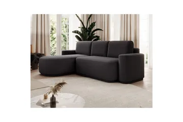 Seksjon Eltap Aurumm 285x92x180 cm - Enjoy 05, Mørk grå, Venstre - Møbler - Sofaer - Sovesofaer - Sovesofa divan