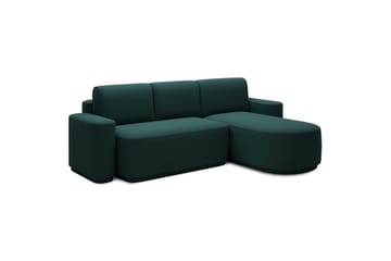 Seksjon Eltap Aurumm 285x92x180 cm - Enjoy 35, Grønn, Høyre - Møbler - Sofaer - Sovesofaer - Sovesofa divan