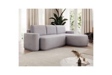 Seksjon Eltap Aurumm 285x92x180 cm - Touch 03, Lys Grå, Høyre - Møbler - Sofaer - Sovesofaer - Sovesofa divan