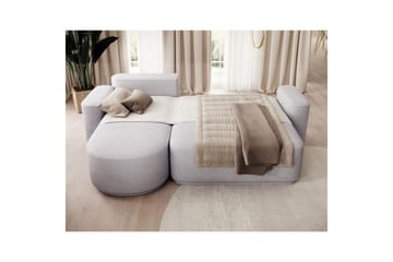 Seksjon Eltap Aurumm 285x92x180 cm - Touch 03, Lys Grå, Venstre - Møbler - Sofaer - Sovesofaer - Sovesofa divan