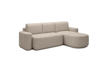 Seksjon Eltap Aurumm 285x92x180 cm - Touch 18, Beige, Høyre - Møbler - Sofaer - Sovesofaer - Sovesofa divan