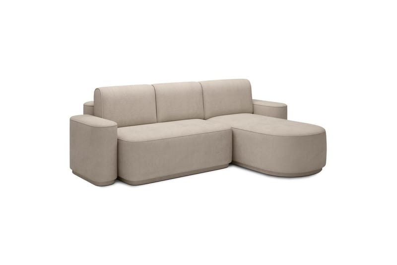 Seksjon Eltap Aurumm 285x92x180 cm - Touch 18, Beige, Høyre - Møbler - Sofaer - Sovesofaer - Sovesofa divan