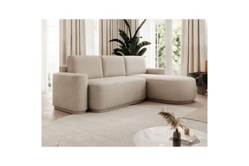 Seksjon Eltap Aurumm 285x92x180 cm - Touch 18, Beige, Høyre - Møbler - Sofaer - Sovesofaer - Sovesofa divan