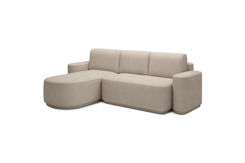 Seksjon Eltap Aurumm 285x92x180 cm - Touch 18, Beige, Venstre - Møbler - Sofaer - Sovesofaer - Sovesofa divan