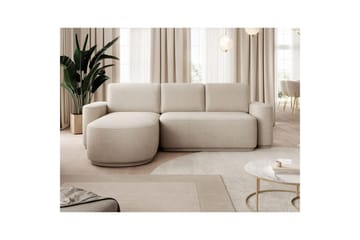 Seksjon Eltap Aurumm 285x92x180 cm - Touch 18, Beige, Venstre - Møbler - Sofaer - Sovesofaer - Sovesofa divan