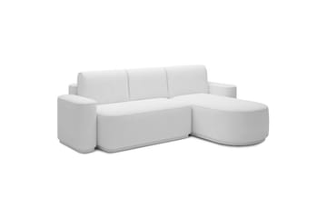 Seksjon Eltap Aurumm 285x92x180 cm - Paolli 01 Hvit, Høyre - Møbler - Sofaer - Sovesofaer - Sovesofa divan