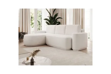 Seksjon Eltap Aurumm 285x92x180 cm - Paolli 01 Hvit, Venstre - Møbler - Sofaer - Sovesofaer - Sovesofa divan