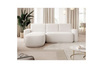 Seksjon Eltap Aurumm 285x92x180 cm - Paolli 01 Hvit, Venstre - Møbler - Sofaer - Sovesofaer - Sovesofa divan