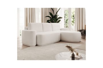 Seksjon Eltap Aurumm 285x92x180 cm - Paolli 01 Hvit, Høyre - Møbler - Sofaer - Sovesofaer - Sovesofa divan