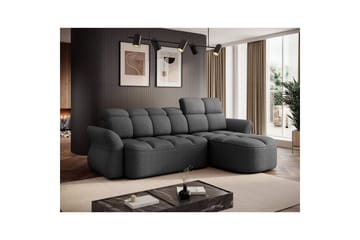 Seksjon Eltap Beneth 301x115x185 cm - Breona 04, Grå, Høyre - Møbler - Sofaer - Sovesofaer - Sovesofa divan