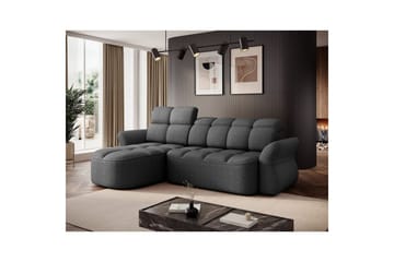 Seksjon Eltap Beneth 301x115x185 cm - Breona 04, Grå, Venstre - Møbler - Sofaer - Sovesofaer - Sovesofa divan