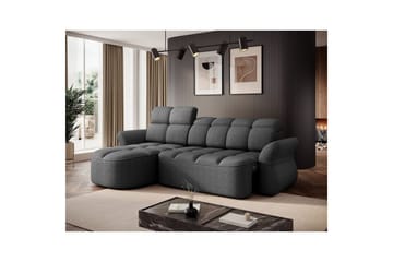 Seksjon Eltap Beneth 301x115x185 cm - Breona 04, Grå, Venstre - Møbler - Sofaer - Sovesofaer - Sovesofa divan