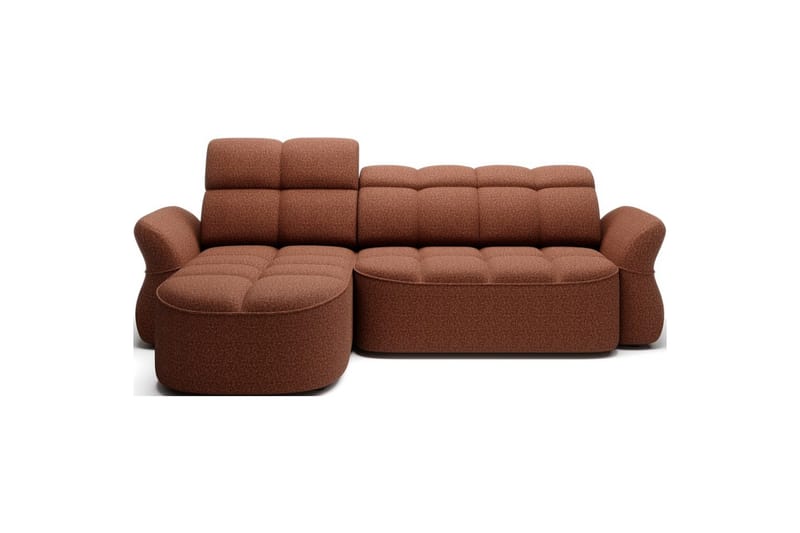 Seksjon Eltap Beneth 301x115x185 cm - Breona 30, Oransje, Venstre - Møbler - Sofaer - Sovesofaer - Sovesofa divan
