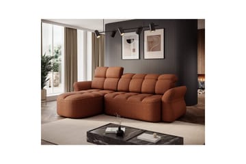 Seksjon Eltap Beneth 301x115x185 cm - Breona 30, Oransje, Venstre - Møbler - Sofaer - Sovesofaer - Sovesofa divan