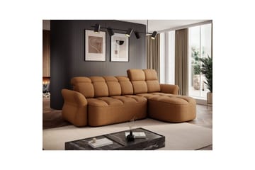 Seksjon Eltap Beneth 301x115x185 cm - Breona 45, Gul, Høyre - Møbler - Sofaer - Sovesofaer - Sovesofa divan