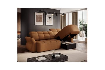 Seksjon Eltap Beneth 301x115x185 cm - Breona 45, Gul, Høyre - Møbler - Sofaer - Sovesofaer - Sovesofa divan