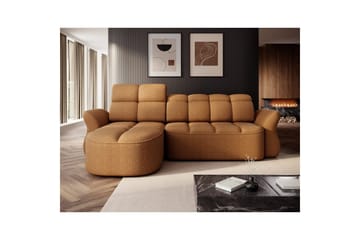 Seksjon Eltap Beneth 301x115x185 cm - Breona 45, Gul, Venstre - Møbler - Sofaer - Sovesofaer - Sovesofa divan