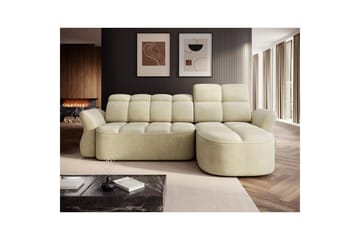 Seksjon Eltap Beneth 301x115x185 cm - Monolith 04, Beige, Høyre - Møbler - Sofaer - Sovesofaer - Sovesofa divan