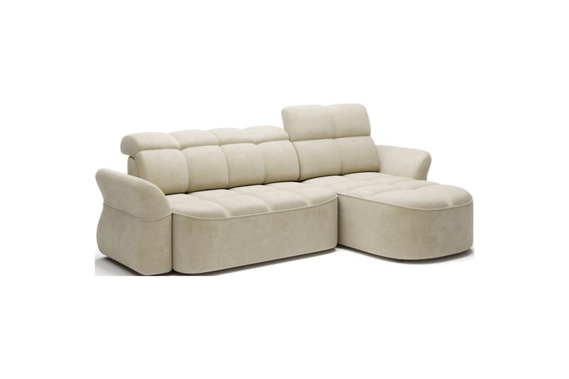 Seksjon Eltap Beneth 301x115x185 cm - Monolith 04, Beige, Høyre - Møbler - Sofaer - Sovesofaer - Sovesofa divan