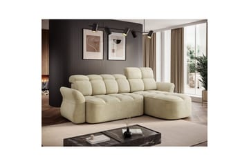 Seksjon Eltap Beneth 301x115x185 cm - Monolith 04, Beige, Høyre - Møbler - Sofaer - Sovesofaer - Sovesofa divan