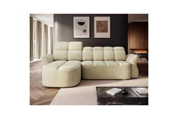 Seksjon Eltap Beneth 301x115x185 cm - Monolith 04, Beige, Venstre - Møbler - Sofaer - Sovesofaer - Sovesofa divan