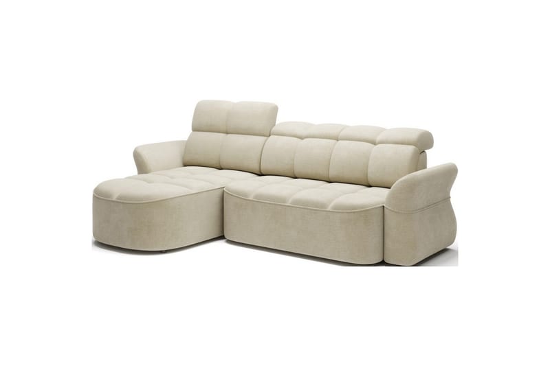 Seksjon Eltap Beneth 301x115x185 cm - Monolith 04, Beige, Venstre - Møbler - Sofaer - Sovesofaer - Sovesofa divan