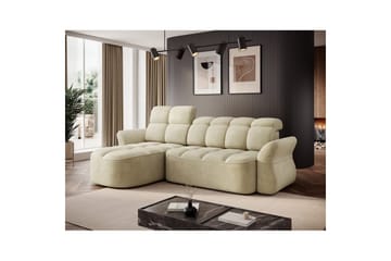 Seksjon Eltap Beneth 301x115x185 cm - Monolith 04, Beige, Venstre - Møbler - Sofaer - Sovesofaer - Sovesofa divan