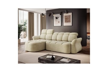 Seksjon Eltap Beneth 301x115x185 cm - Monolith 04, Beige, Venstre - Møbler - Sofaer - Sovesofaer - Sovesofa divan