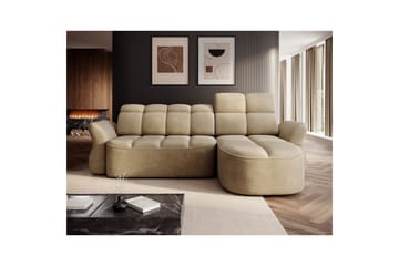 Seksjon Eltap Beneth 301x115x185 cm - Nube 20, Beige, Høyre - Møbler - Sofaer - Sovesofaer - Sovesofa divan