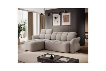 Seksjon Eltap Beneth 301x115x185 cm - Royal 18, Beige, Venstre - Møbler - Sofaer - Sovesofaer - Sovesofa divan