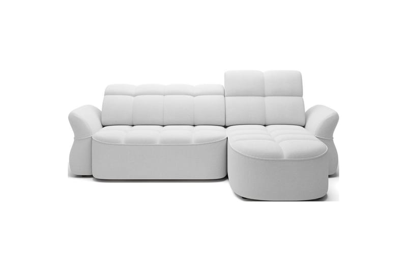 Seksjon Eltap Beneth 301x115x185 cm, Paolli 01 Hvit, Høyre